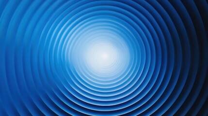 Obraz premium Blue Circular Waves Radiating Outward in a Hypnotic Pattern