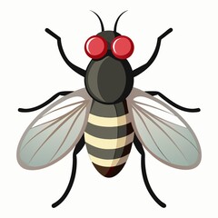 vector illustration of a bee