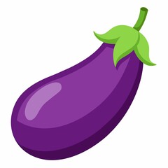 eggplant on a white background