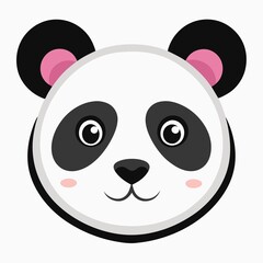 panda bear with a smile