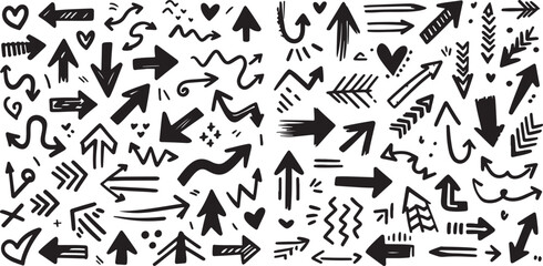 Isolated black arrows icon Vector, black arrows Silhouette,black arrows icon set, black arrows for logo,color black arrows Vector illustration, Vector Graphic, EPS 10 , clip art work