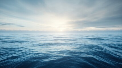 Obraz premium Soft Morning Light Over Serene Water Surface