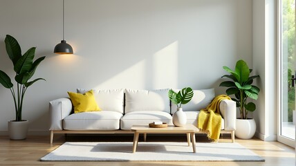 Bright Minimalist Living Space