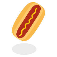 hot dog vector illustration