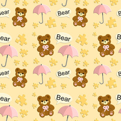 seamless pattern with funny animals