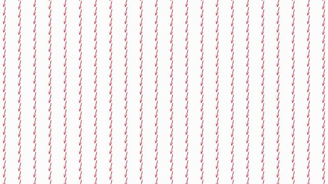 Geometric red arrow patterns moving in synchronized motion, ideal for business trends, market direction indicators, or data flow visualization in financial analytics.