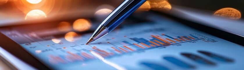 Analyzing Financial Data on Digital Tablet