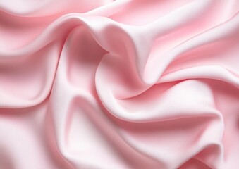 Obraz premium Draped pink silk fabric texture background.