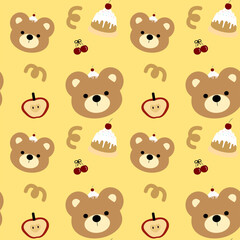seamless pattern with funny animals