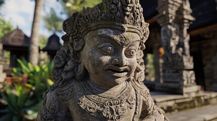 Fototapeta premium Intricate Carvings at a Temple with Religious Symbols