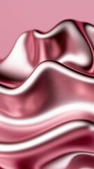 Fototapeta premium Elegant Rose Gold Draped Fabric Abstract Art