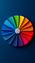 Colorful Circular Spectrum Design Element