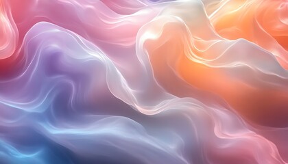Flowing colorful abstract waves background