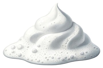 Creamy White Foam Texture Soap, Shaving Cream, or Cleansing Product