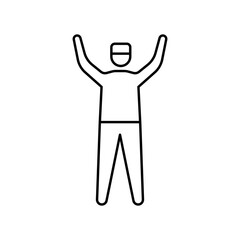 man praying icon