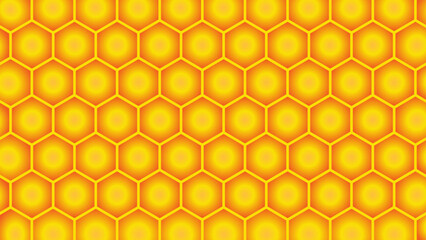 honeycomb yellow and orange pattern vector