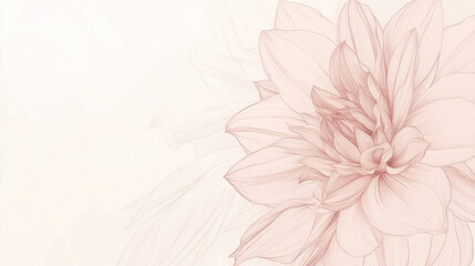 A soft pink dahlia in full bloom, its symmetrical layers of petals creating a mesmerizing geometric pattern