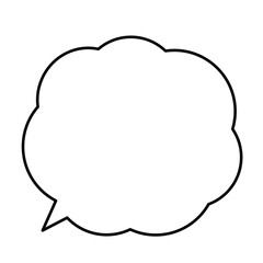 漫画風ふきだし1  細い線