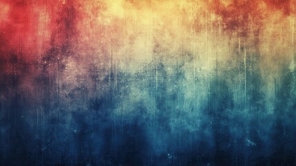 Obraz premium Grunge textured background in red, orange, and blue tones. Ideal for website backgrounds, adding depth and mood to designs.