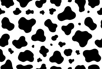 Fototapeta premium Cow Pattern Seamless Background Design for Textile or Wrapping Paper