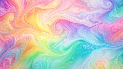 Pastel rainbow gradient background with swirling shapes and marbled texture, colorful, pastel,  colorful,pastel, trippy