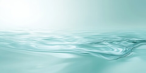 Clear turquoise water surface exhibiting ripples and slight movements