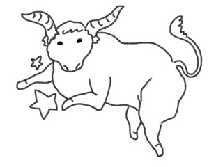 Clip art of Taurus sign
