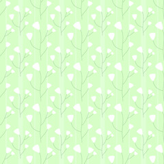 seamless pattern with green leaves
