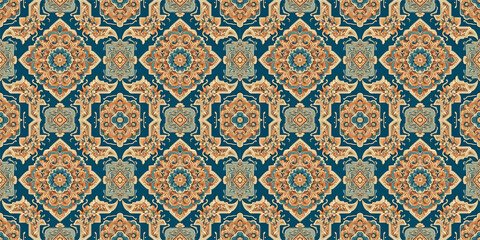 seamless pattern with floral pattern abstract patterns tribal style traditional 