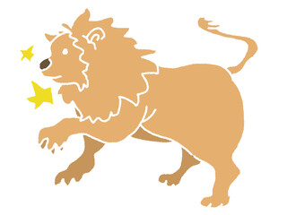 Clip art of Leo zodiac sign