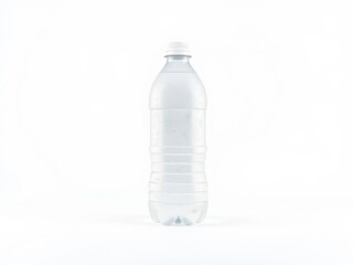 Fototapeta premium Refreshing clear bottle filled with pure water perfectly captured against a bright background