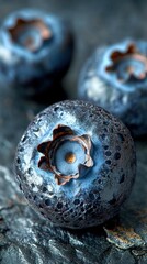 Close Up Of Fresh Blueberries