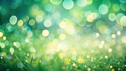 Obraz premium Serene Pale Green Bokeh Background with Copy Space for Text or Logo - Perfect for Websites and Marketing Materials