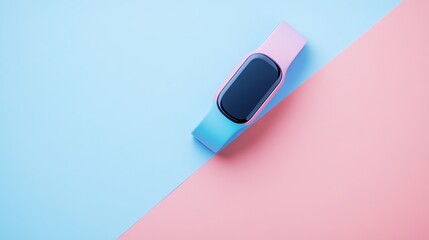 Minimalist Fitness Tracker on Vibrant Background