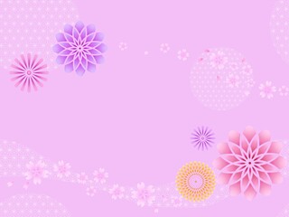 和柄のシームレスパターン　C