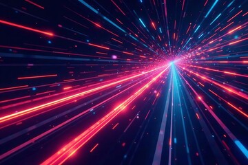 Vector illustration of speed lines in circular pattern, movement, lines