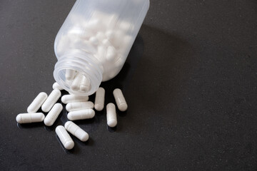 
bottle of magnesium capsules