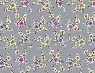 seamless pattern with flowers