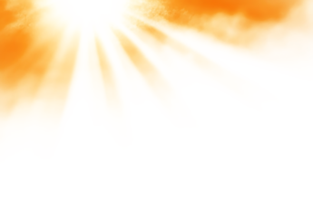 Overlays, overlay, light transition, effects sunlight, lens flare, light leaks sun rays light overlays yellow flare glow isolated on transparent backgrounds for design. AI generate.