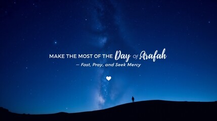 Celebrating Day of Arafah with Reflection and Hope under a Starry Sky