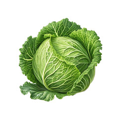 Obraz premium cabbage isolated on white background