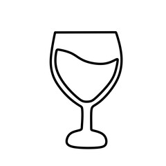 glass of water vector icon