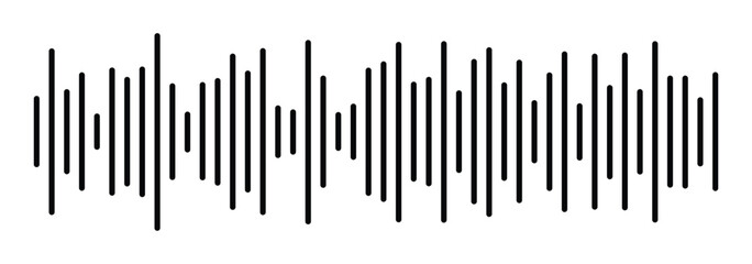 Voice audio message. Radio sound waves. Music audio track waveform. Vector isolated illustration eps 888. sound wave icon.
