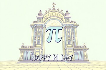 Obraz premium Happy Pi Day wallpapers and background