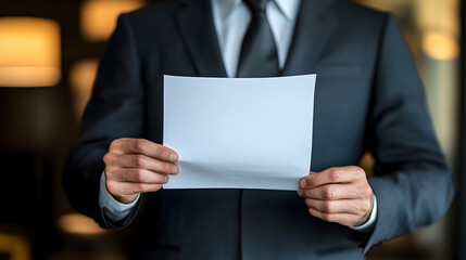 executive reading a resignation letter, signaling employee retention issues 