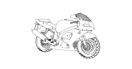 motorcycle vector illustration