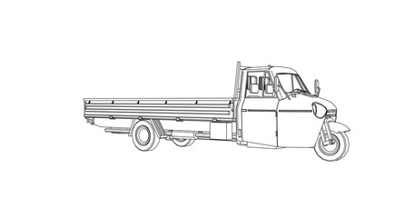 toy truck isolated on white