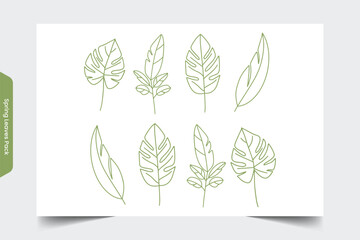 Spring Leaves Illustration 7
