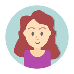 vector illustration of a girl
