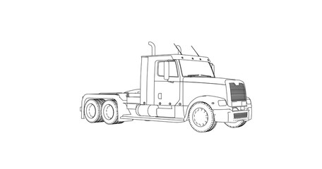 car hand drawing and sketch black and white.	